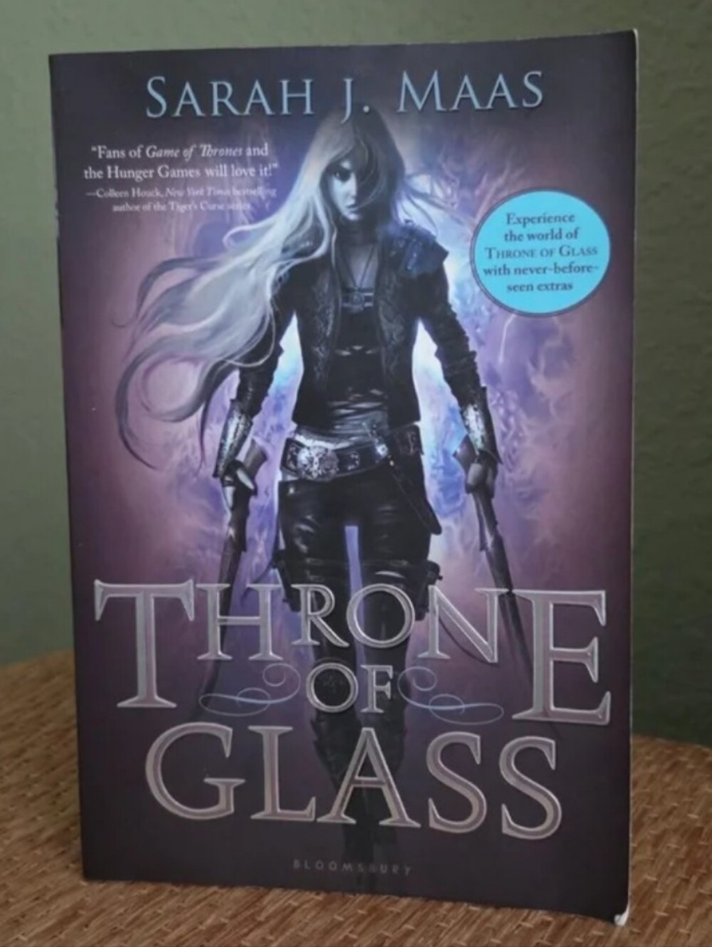 OOP Throne of Glass by Sarah J. Maas - Purple Cover Fantasy Paperback
